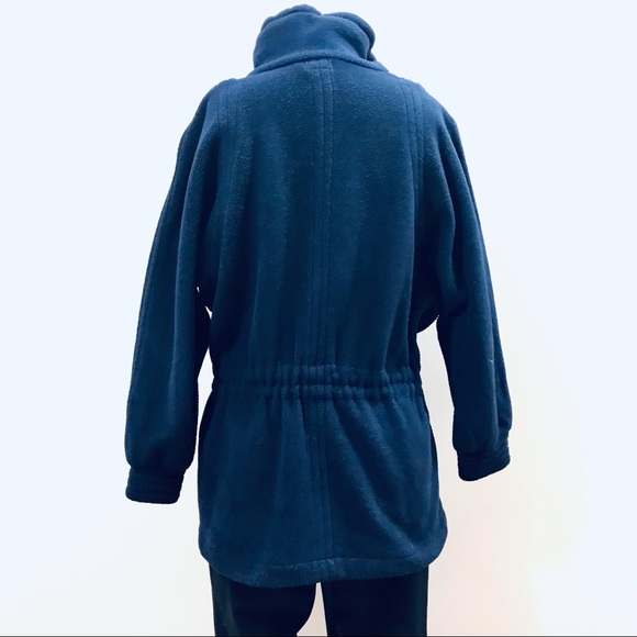 Vintage 1980’s V de V Paris navy ‘Polartec’ embroidered sweater. Size L. EUC - Picture 5 of 12